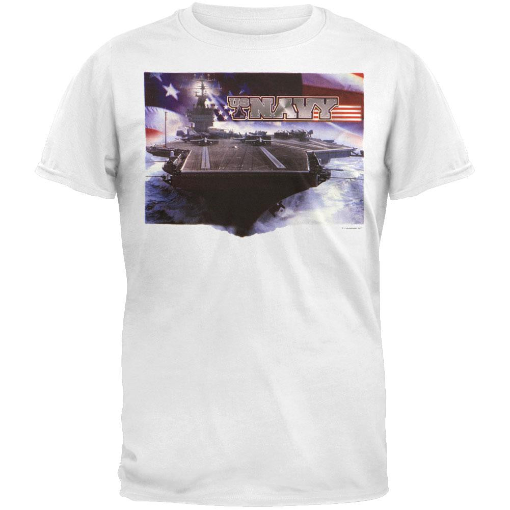 Navy - Ship T-Shirt Men's T-Shirts US Navy 2XL White