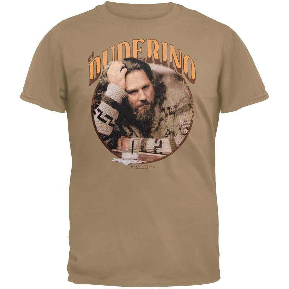Big Lebowski - El Duderino Soft T-Shirt Men's T-Shirts The Big Lebowski MD Beige