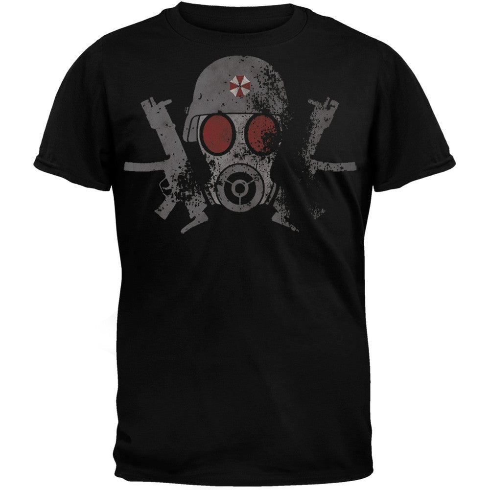 Resident Evil - Gas Mask T-Shirt Men's T-Shirts Resident Evil MD Black