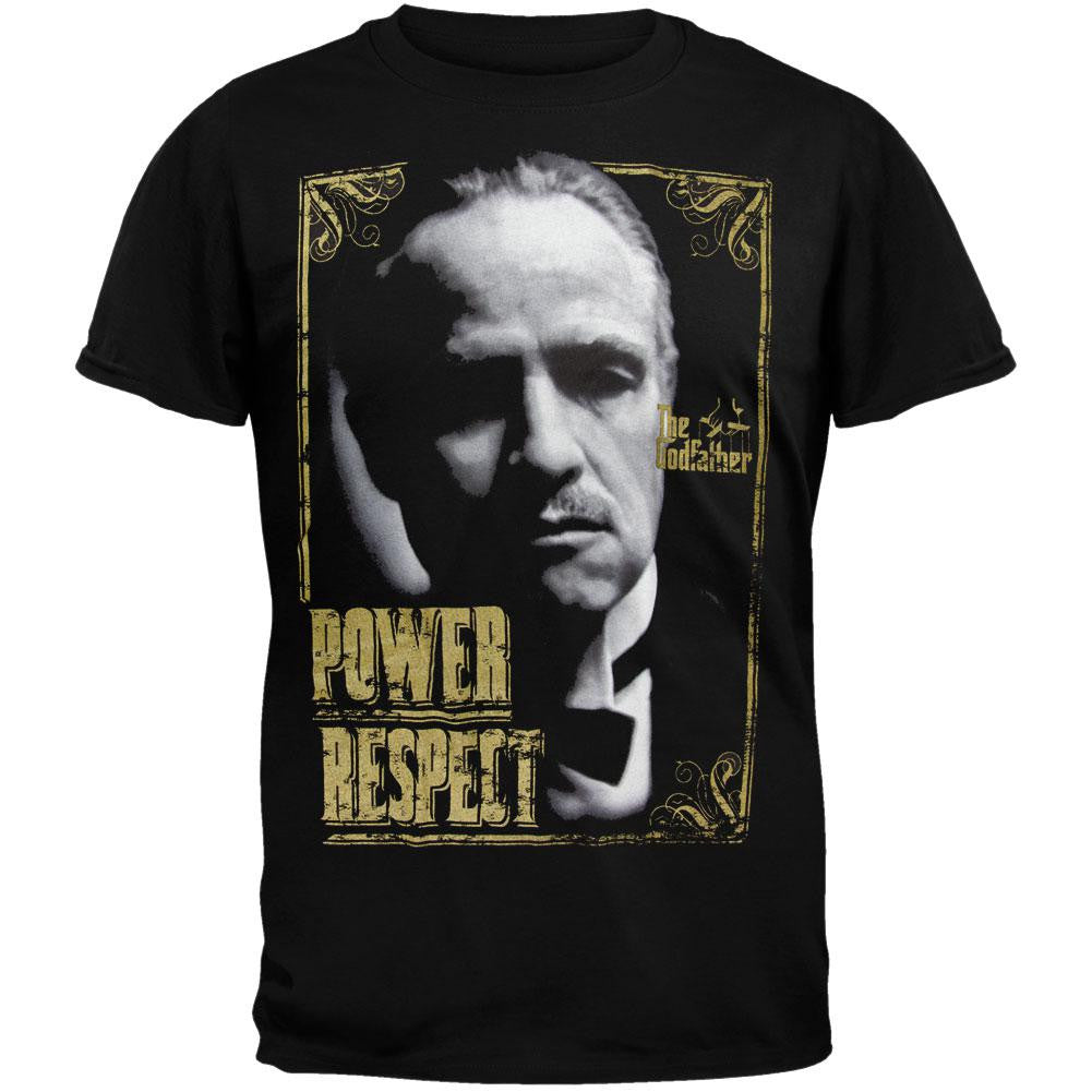 The Godfather - Power Respect T-Shirt Men's T-Shirts The Godfather 2XL Black