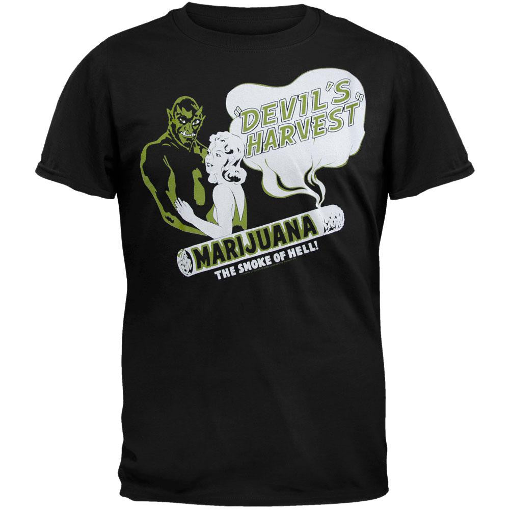 Reefer Madness - Devils Harvest Soft T-Shirt Men's T-Shirts Reefer Madness 2XL Black