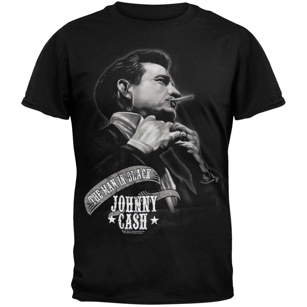 Johnny Cash - The Man T-Shirt Men's T-Shirts Johnny Cash 2XL Black