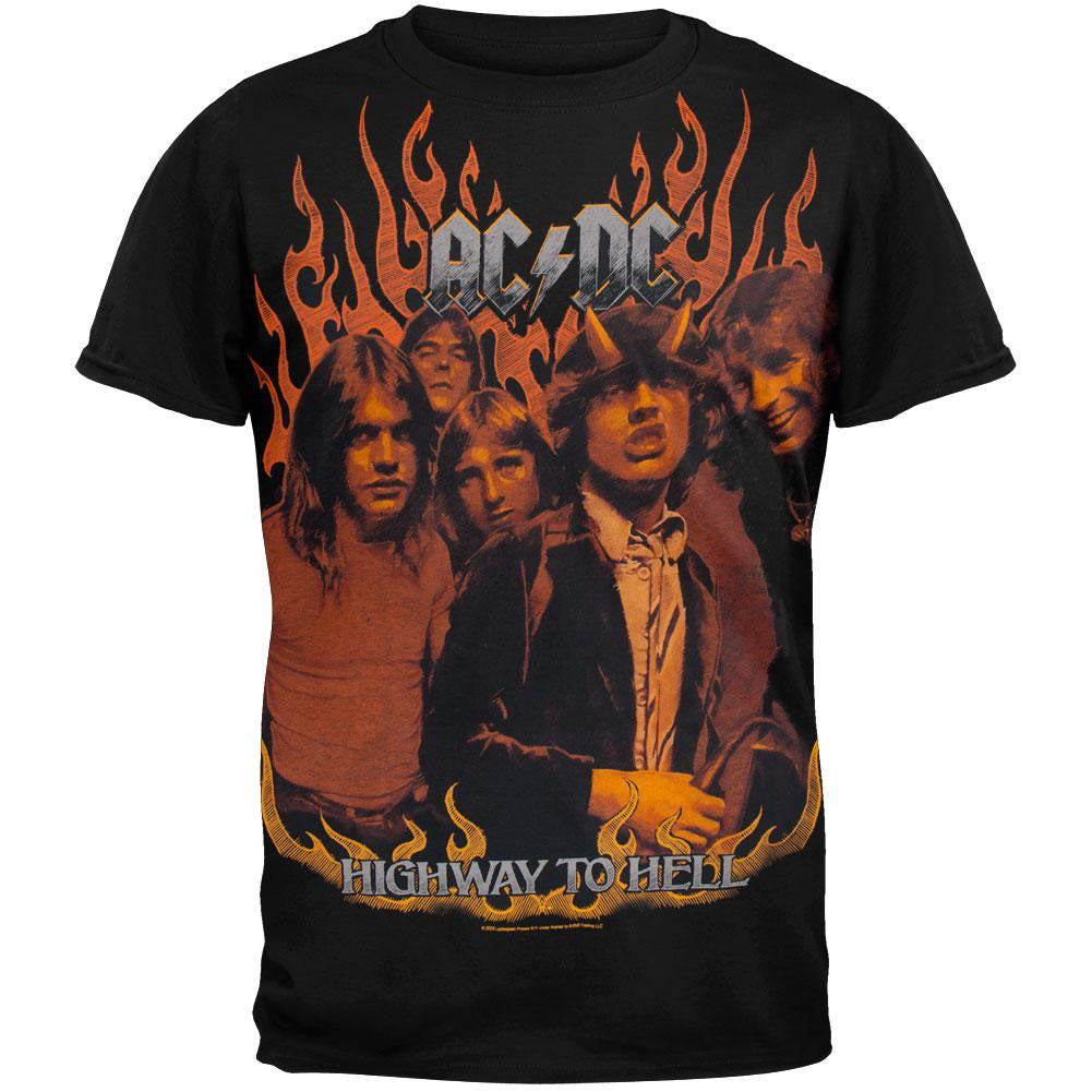AC/DC - Highway To Hell T-Shirt Men's T-Shirts AC/DC MD Black