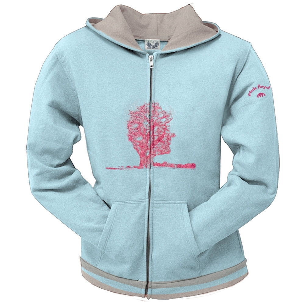 Pink Floyd - Millenium Juniors Zip Hoodie Juniors Hoodies Pink Floyd SM Light Blue