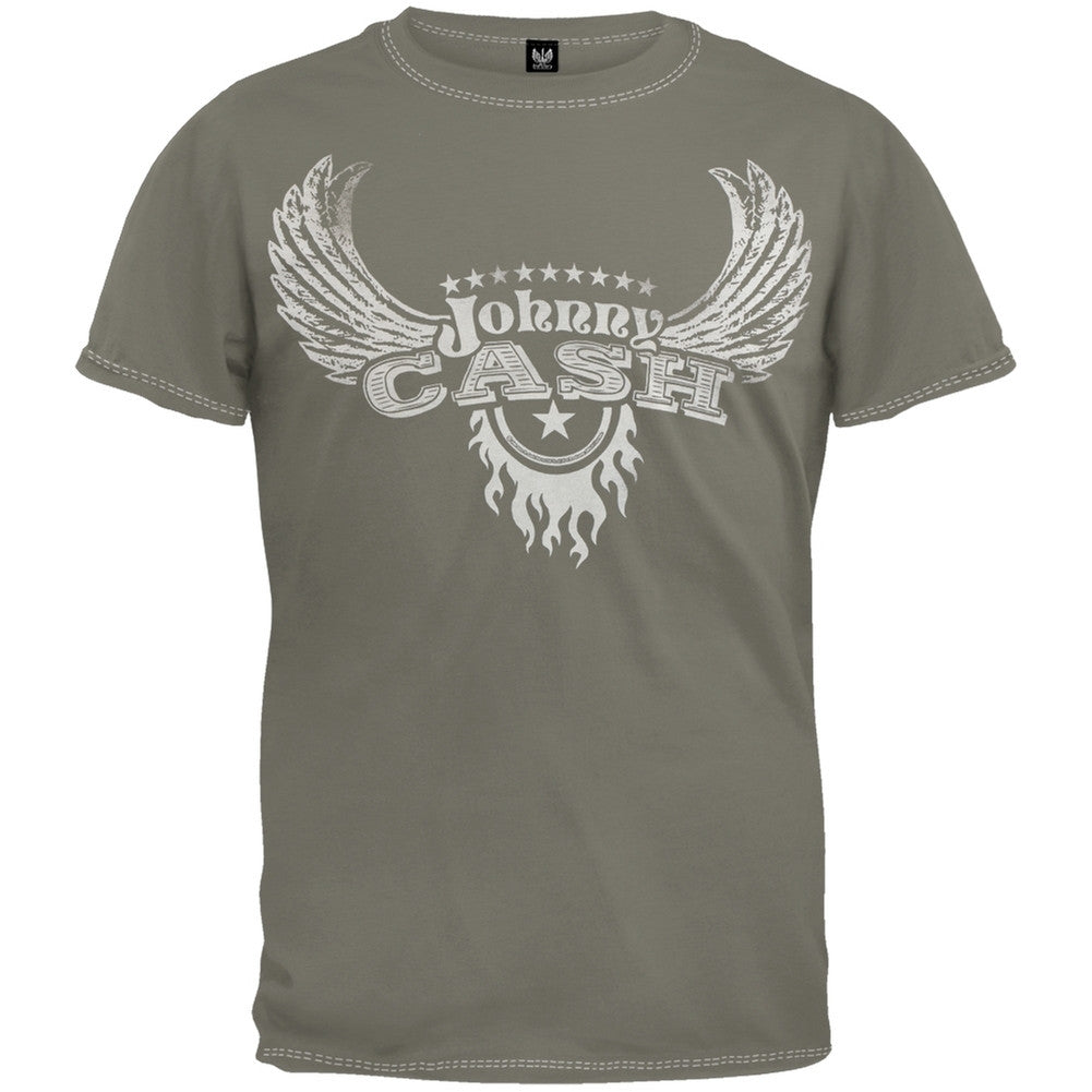 Johnny Cash - Flight Overdye T-Shirt Men's T-Shirts Johnny Cash