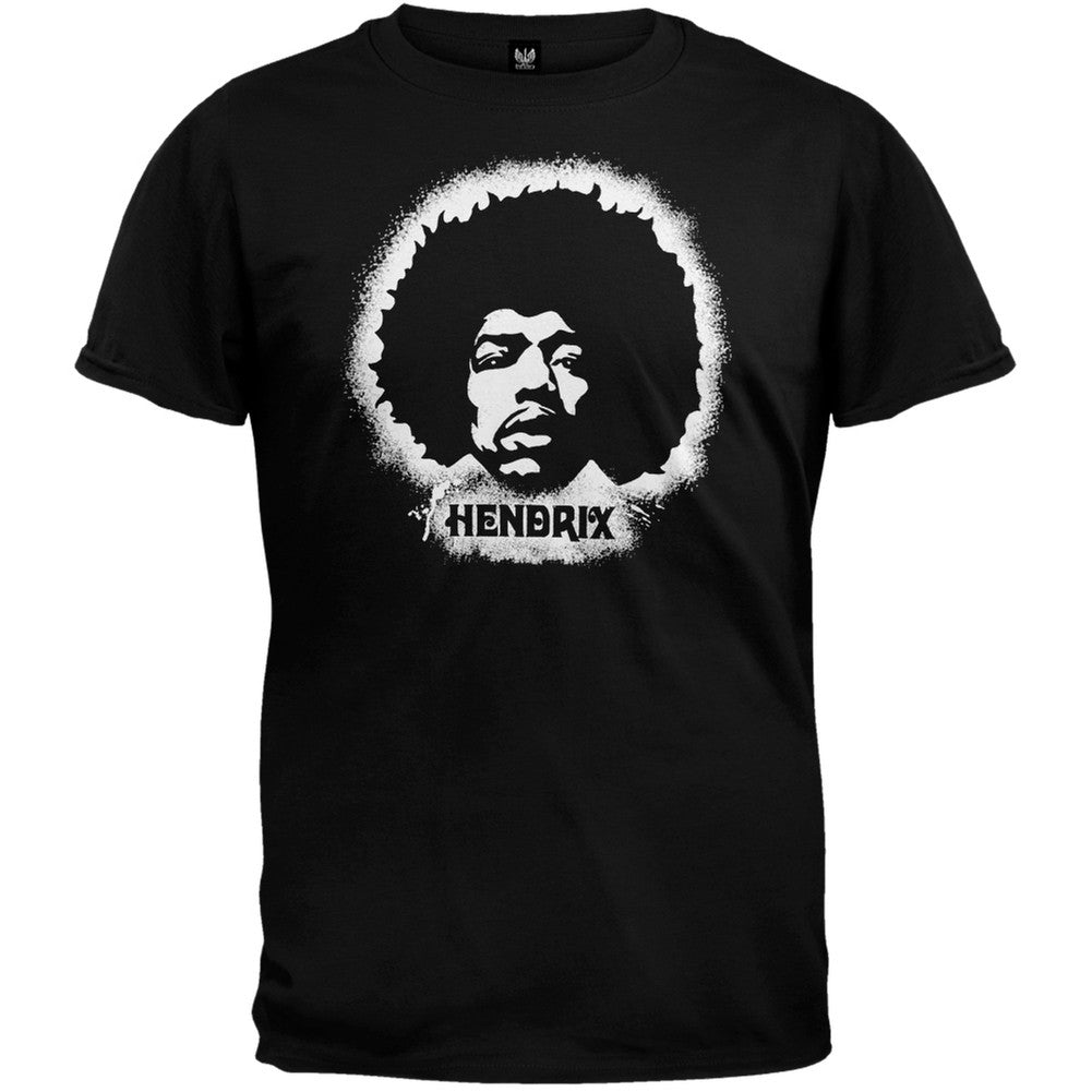 Jimi Hendrix - Glow T-Shirt Men's T-Shirts Jimi Hendrix SM Black