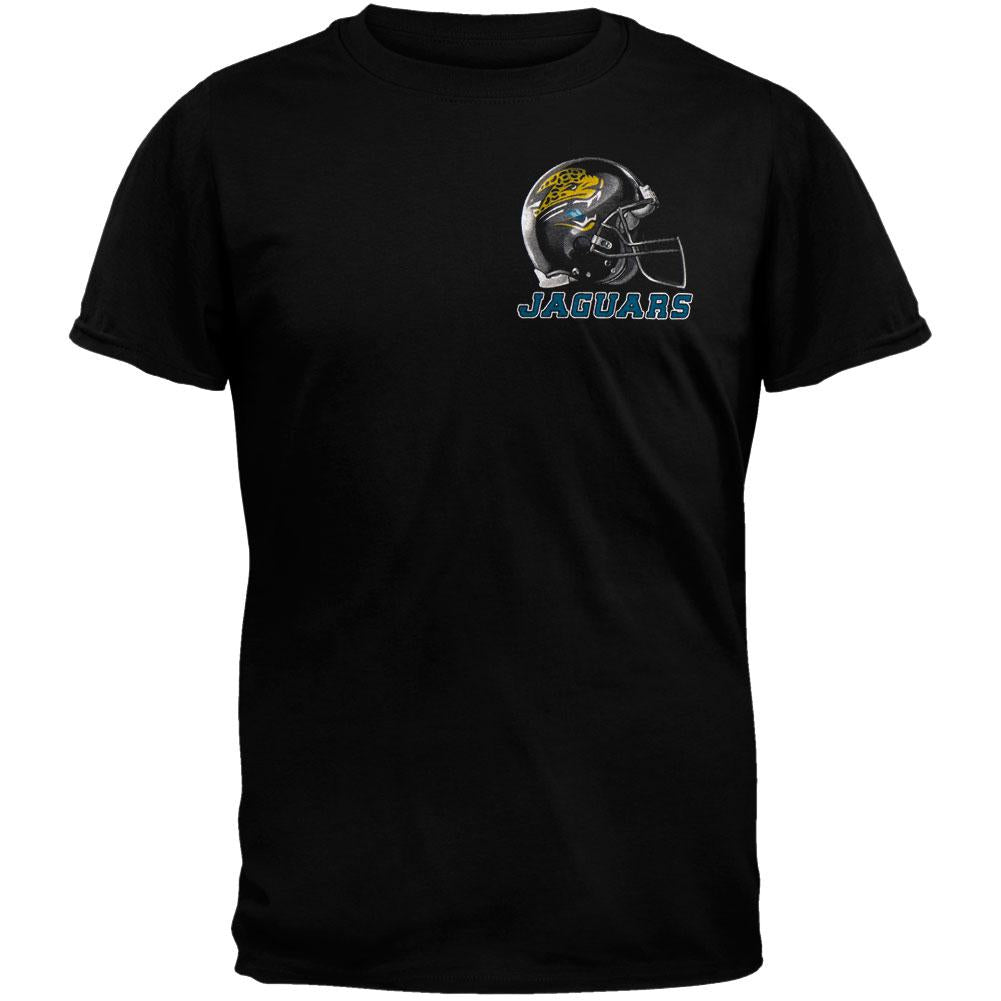 Jacksonville Jaguars - Sky Helmet T-Shirt Men's T-Shirts Jacksonville Jaguars 2XL Black
