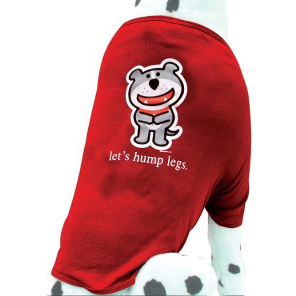 Dog of Glee - Lets Hump Legs Doggie T-Shirt Doggy Tees Dog Of Glee