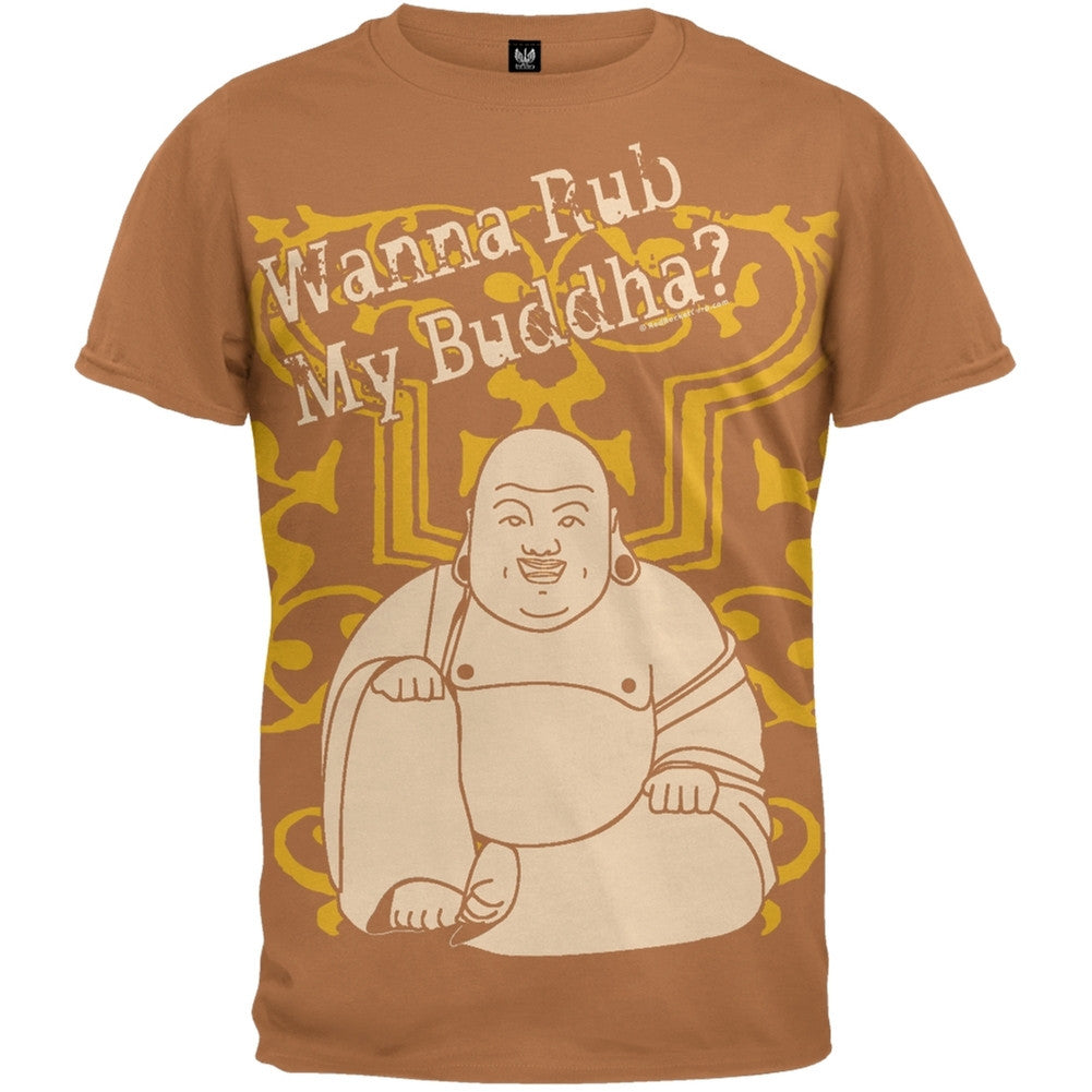Wanna Rub My Buddha T-Shirt Men's T-Shirts Old Glory