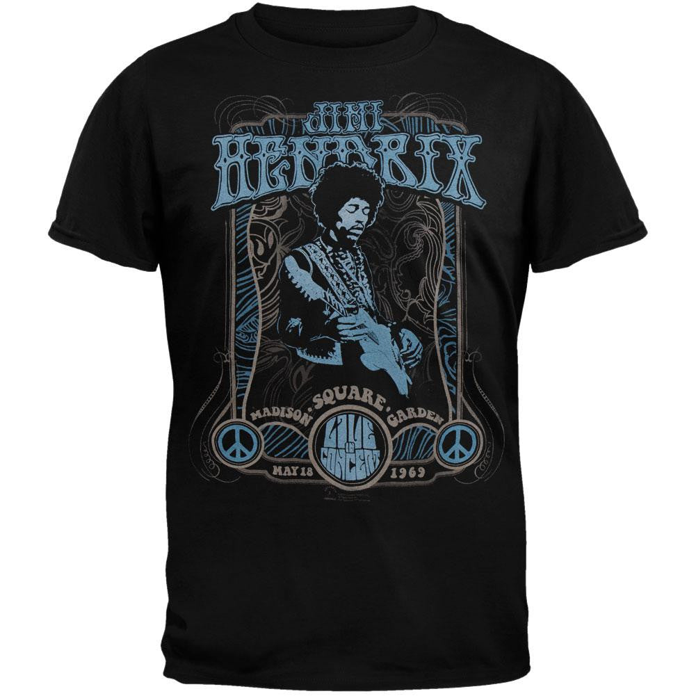 Jimi Hendrix - Madison Square T-Shirt Men's T-Shirts Jimi Hendrix SM Black