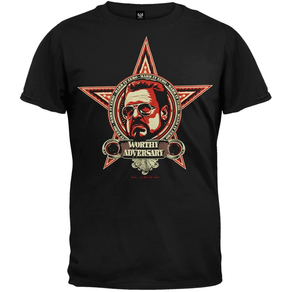 Big Lebowski - Worthy Adversary T-Shirt Men's T-Shirts The Big Lebowski SM Black