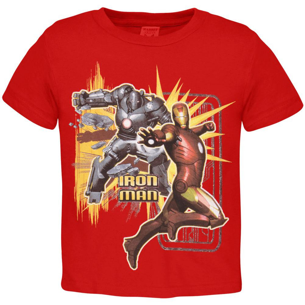 Iron Man - Halt Juvy T-Shirt Juvenile T-Shirts Iron Man MD Red