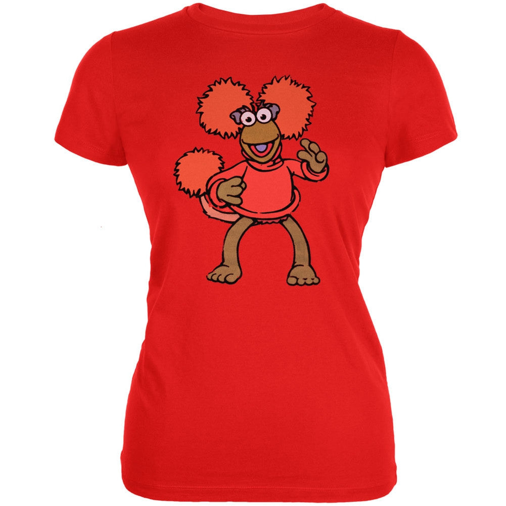 Fraggle Rock - Red 01 Ladies T-Shirt Women's T-Shirts Fraggle Rock SM Red
