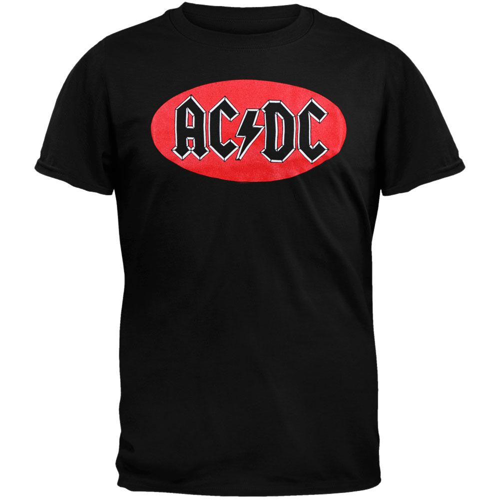 AC/DC - Classic Oval T-Shirt Men's T-Shirts AC/DC MD Black
