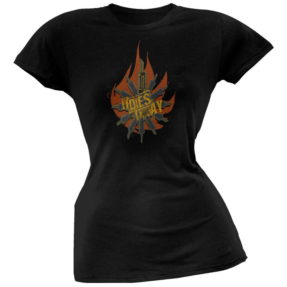 It Dies Today - Flames Juniors T-Shirt Juniors T-Shirts It Dies Today LG Black