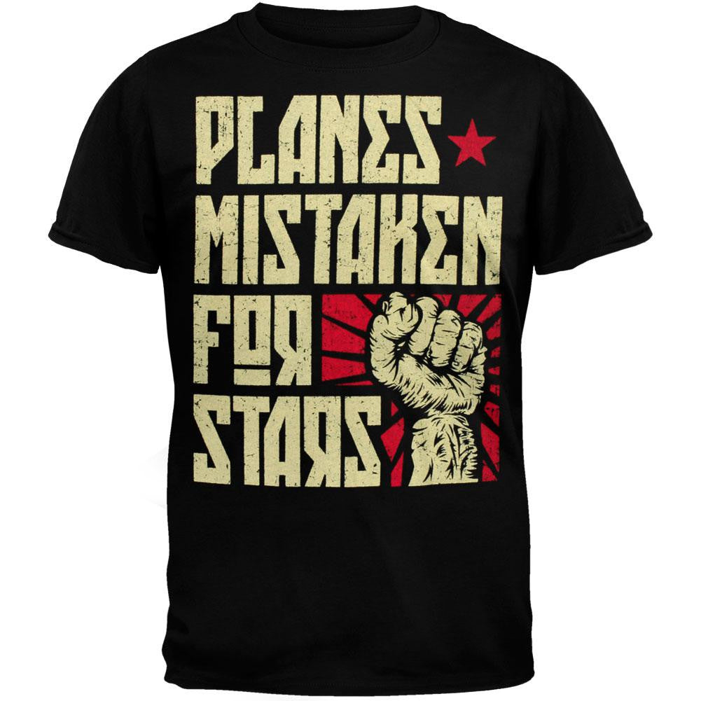 Planes Mistaken For Stars - Fist T-Shirt Men's T-Shirts Planes Mistaken For Stars SM Black