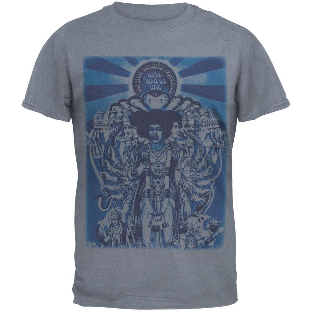 Jimi Hendrix - Bold As Love Soft T-Shirt Men's T-Shirts Jimi Hendrix 2XL Grey