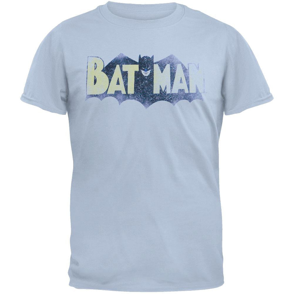 Batman - Vintage Logo T-Shirt Men's T-Shirts Batman SM Blue
