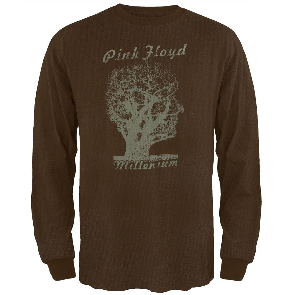 Pink Floyd - Millenium Thermal Men's Thermals Pink Floyd SM Brown