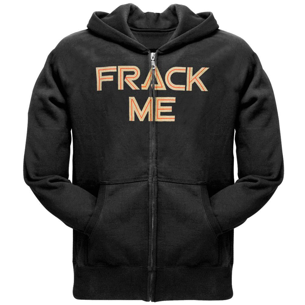 Battlestar Galactica - Frack Me Zip Hoodie Men's Hoodies Battlestar Galactica SM Black