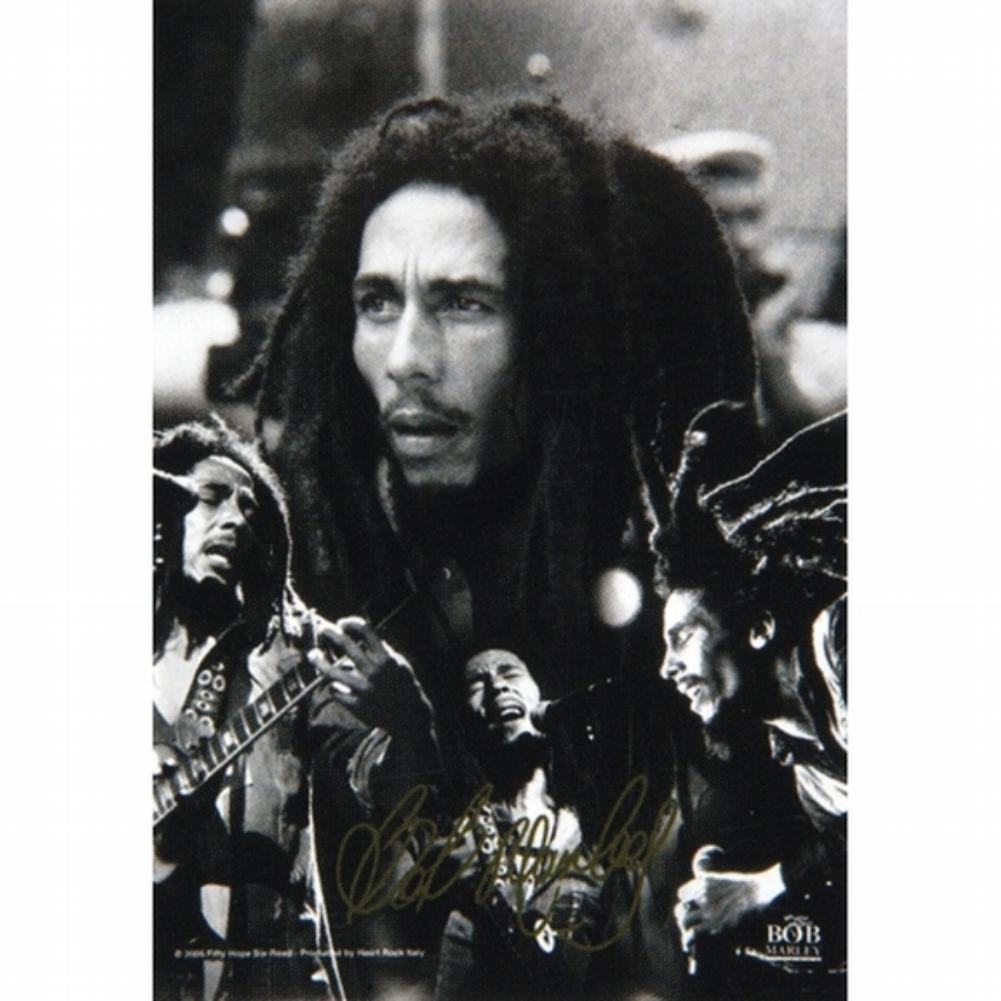 Bob Marley - Photo Collage Tapestry Tapestries Old Glory