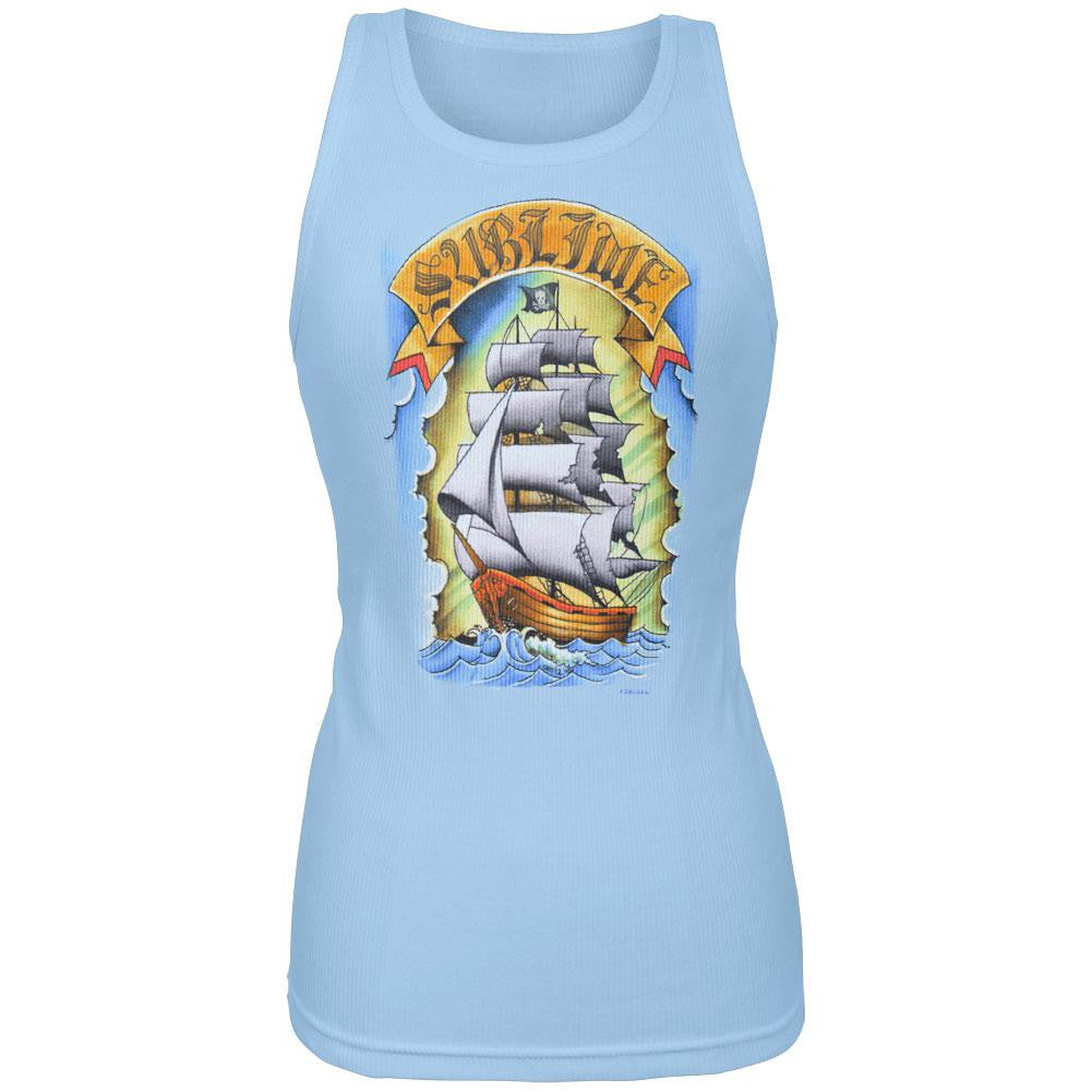 Sublime - Pirate Juniors Tank Top Juniors Tank Tops Sublime 2XL Blue
