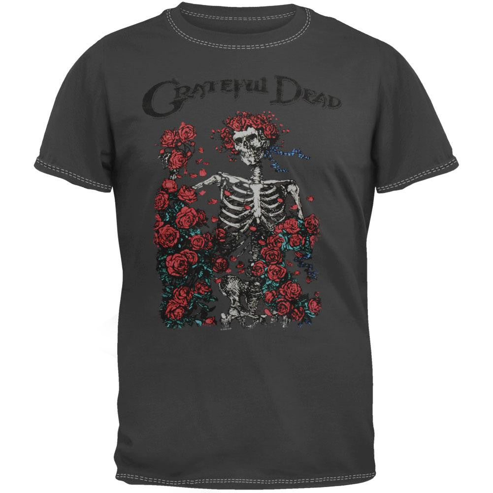 Grateful Dead - Skeleton Overdye T-Shirt Men's T-Shirts Grateful Dead MD Grey