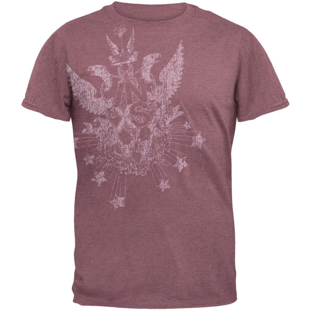 Inxs - Crest Ringer T-Shirt Men's T-Shirts INXS SM Maroon