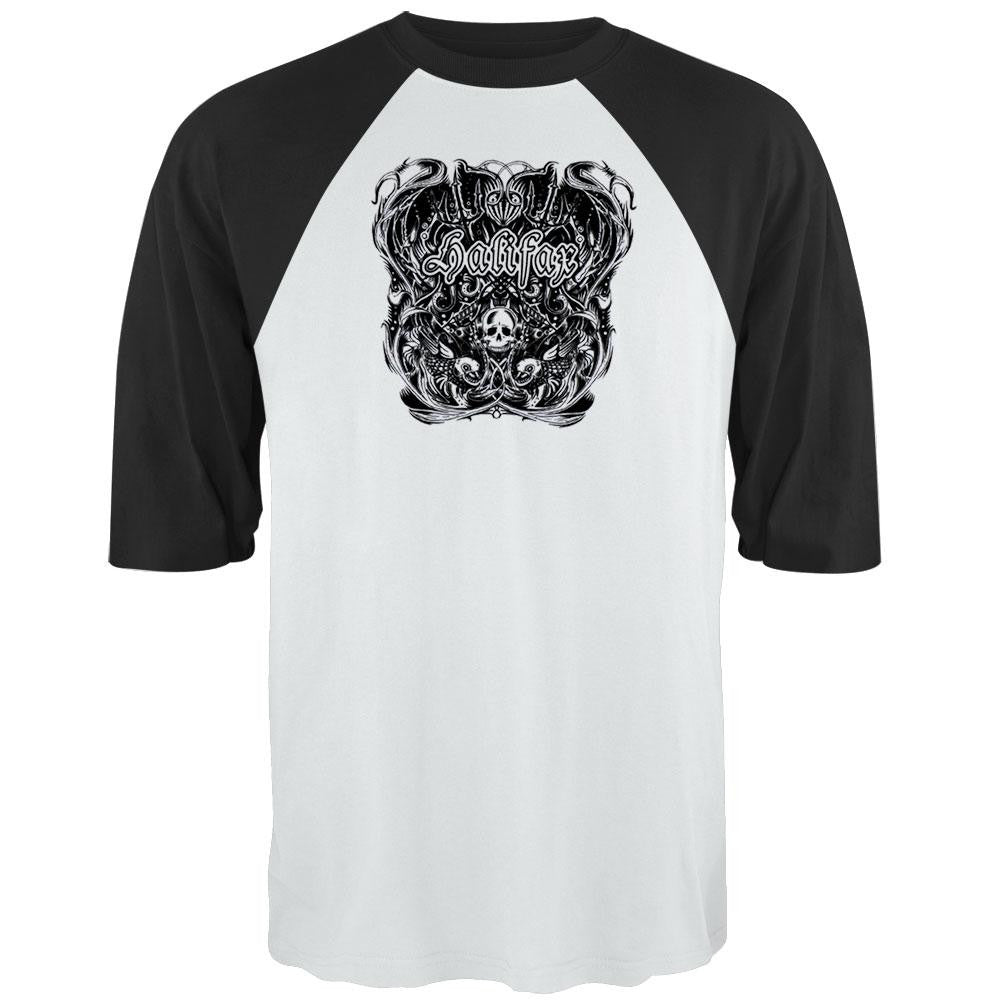 Halifax - Neptunes Kingdom 3/4 Sleeve Men's Raglans Halifax XL White