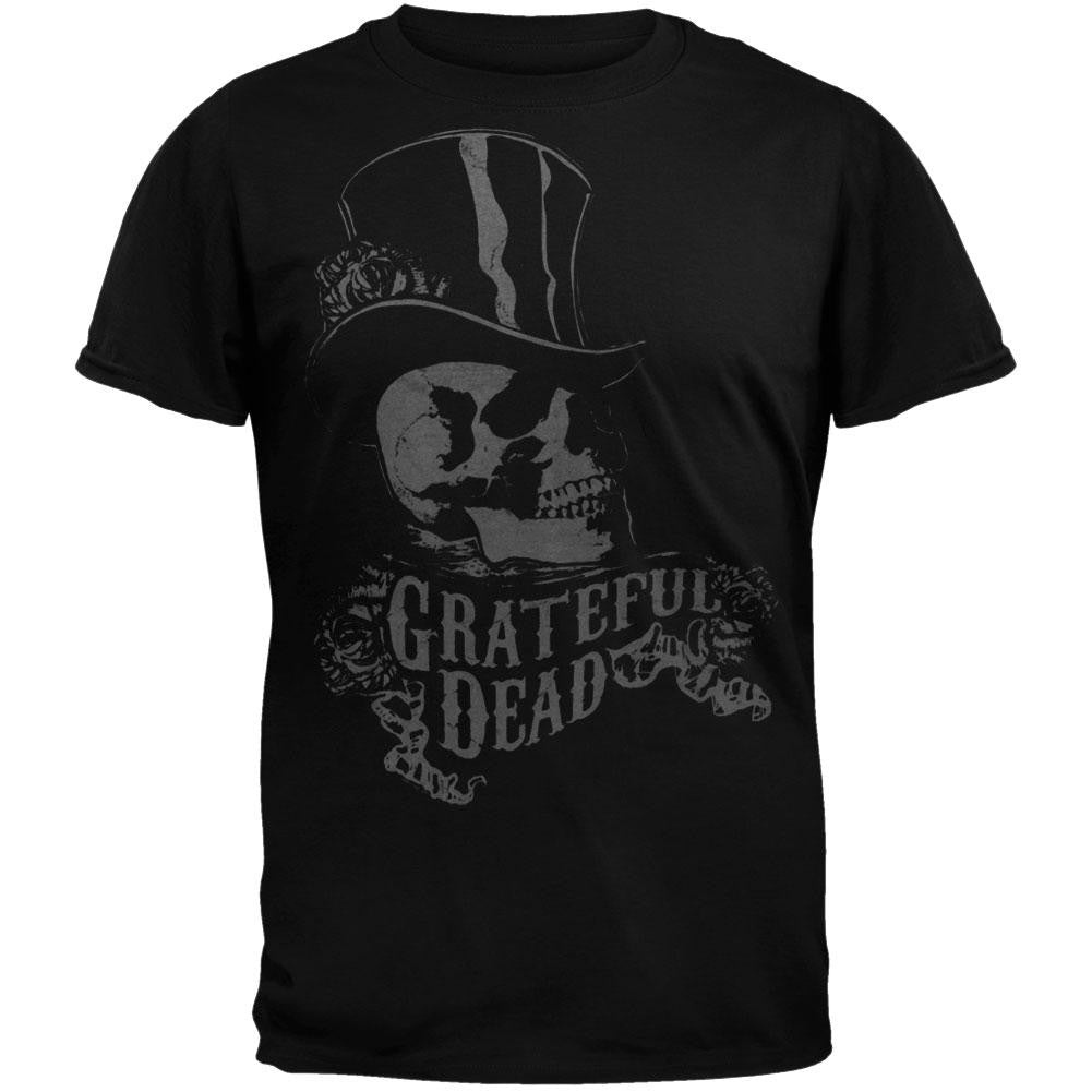 Grateful Dead - Top Hat Soft T-Shirt Men's T-Shirts Grateful Dead LG Black