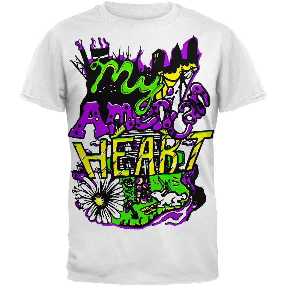 My American Heart - Evil City White T-Shirt Men's T-Shirts My American Heart SM White