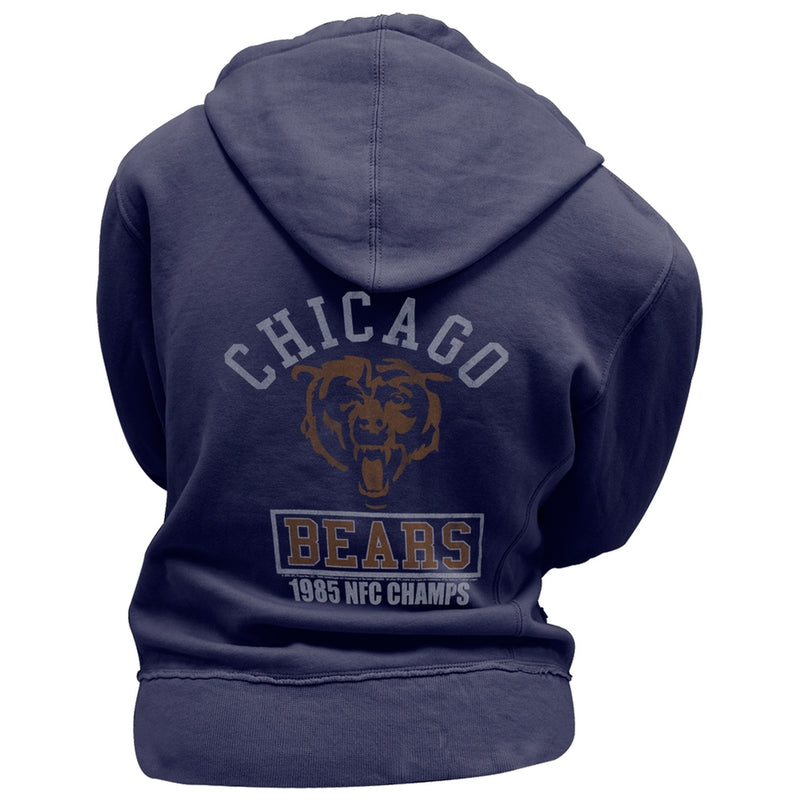 Chicago Bears - 85 NFC Champs Juniors Zip Hoodie Juniors Hoodies Chicago Bears