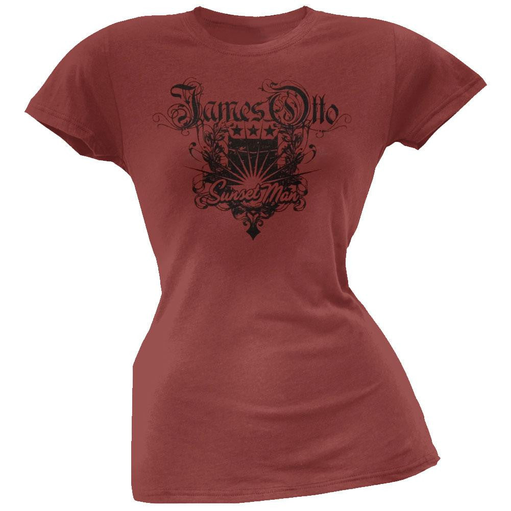 James Otto - Burst Crest Juniors T-Shirt Juniors T-Shirts James Otto 2XL Red