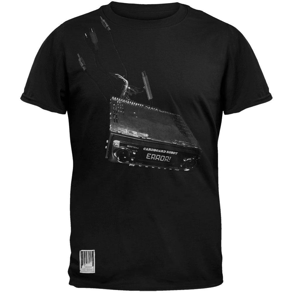 Cardboard Robot - Stereo Rip Black Soft T-Shirt Men's T-Shirts Cardboard Robot SM Black
