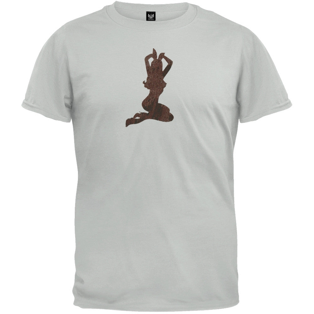 Playboy - Rusty Rabbit Soft T-Shirt Men's T-Shirts Playboy MD Grey
