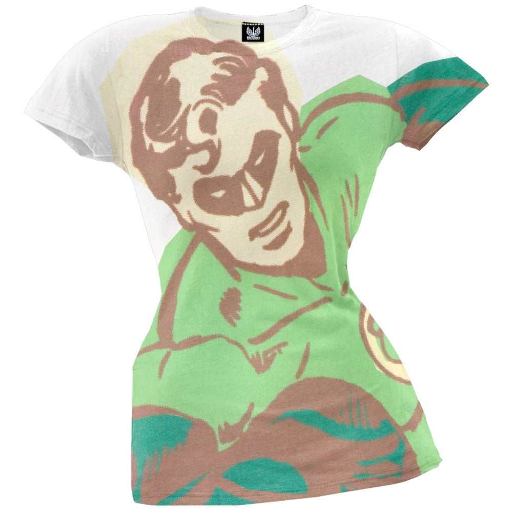 Green Lantern - Green Suave Juniors T-Shirt Juniors T-Shirts Green Lantern