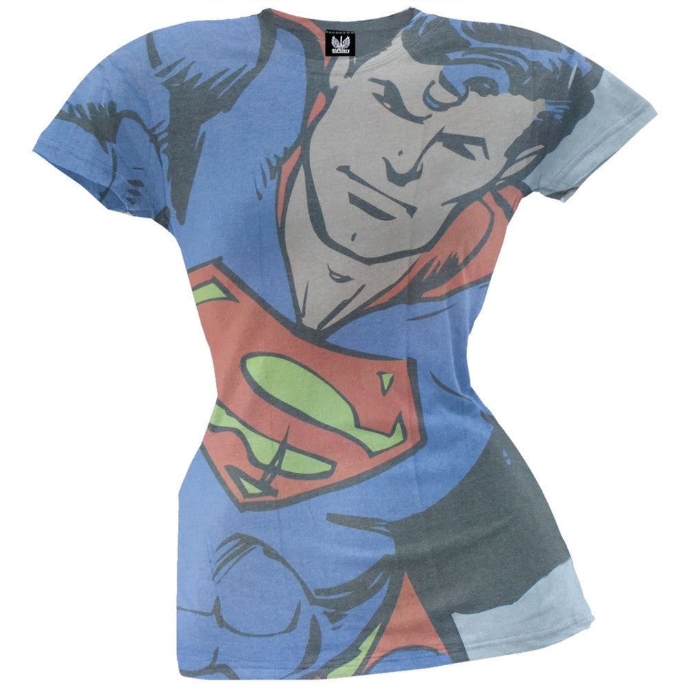 Superman - Flying Juniors T-Shirt Juniors T-Shirts Superman