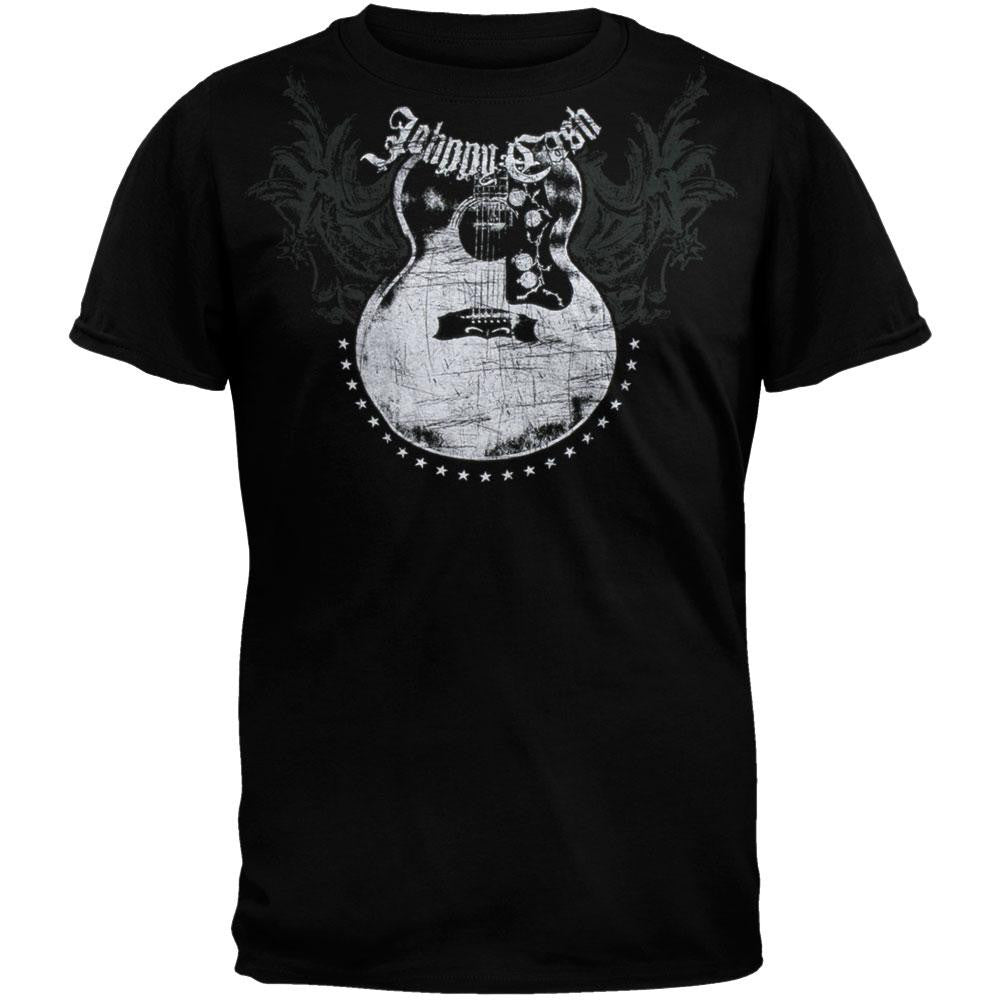 Johnny Cash - Guitar T-Shirt Men's T-Shirts Johnny Cash 2XL Black