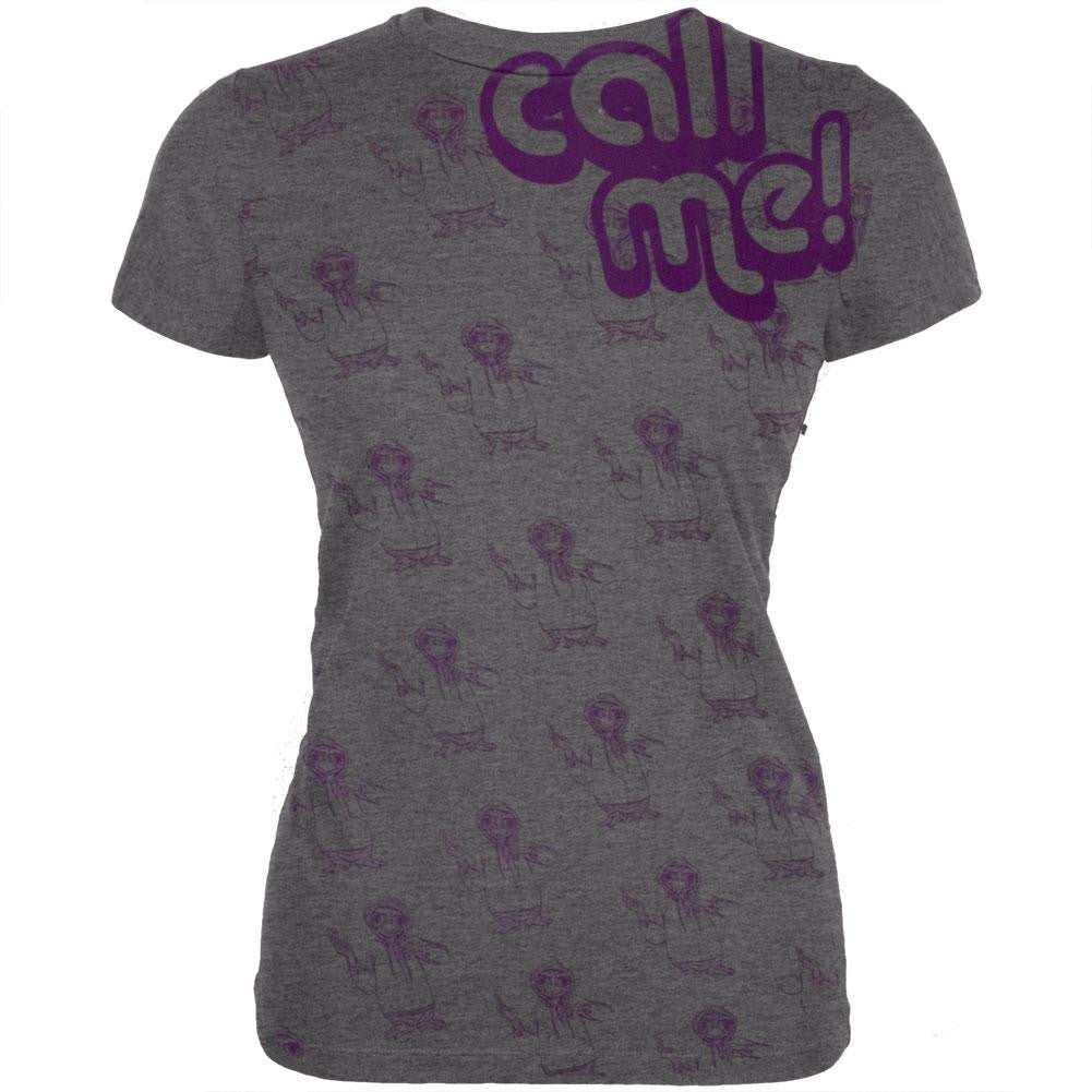 ET - Call Me Juniors T-Shirt Juniors T-Shirts E.T. SM Grey