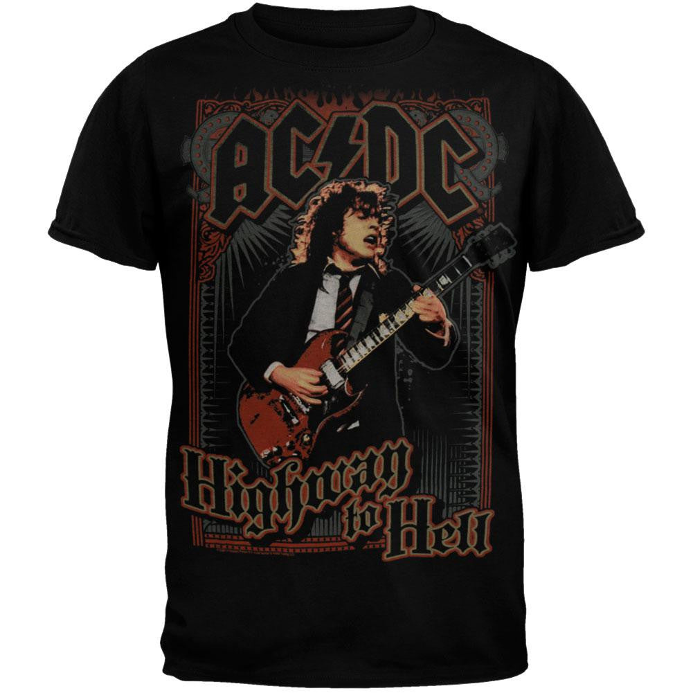 AC/DC - Highway Poster T-Shirt Men's T-Shirts AC/DC MD Black