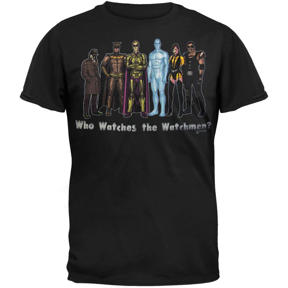Watchmen - Who Watches The Watchmen T-Shirt Men's T-Shirts Watchmen 2XL Black
