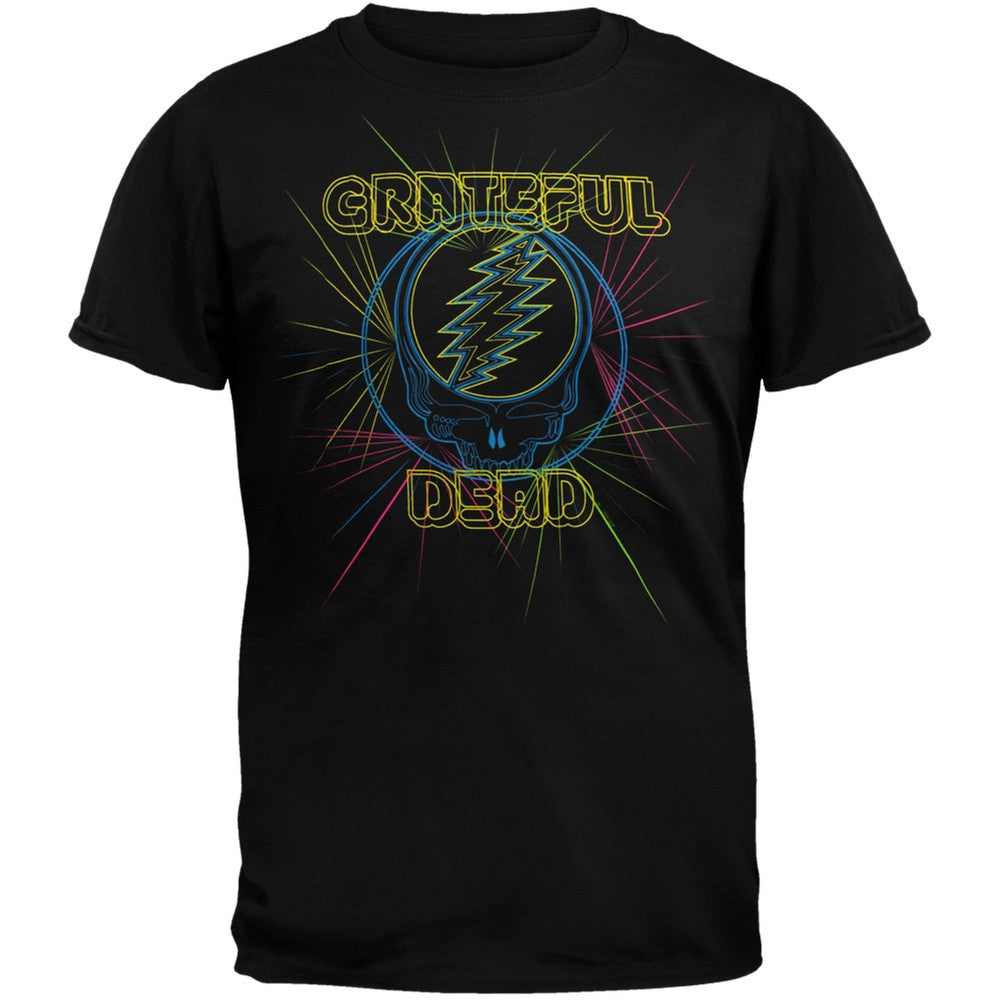 Grateful Dead - Laser Light Show Soft T-Shirt Men's T-Shirts Grateful Dead MD Black