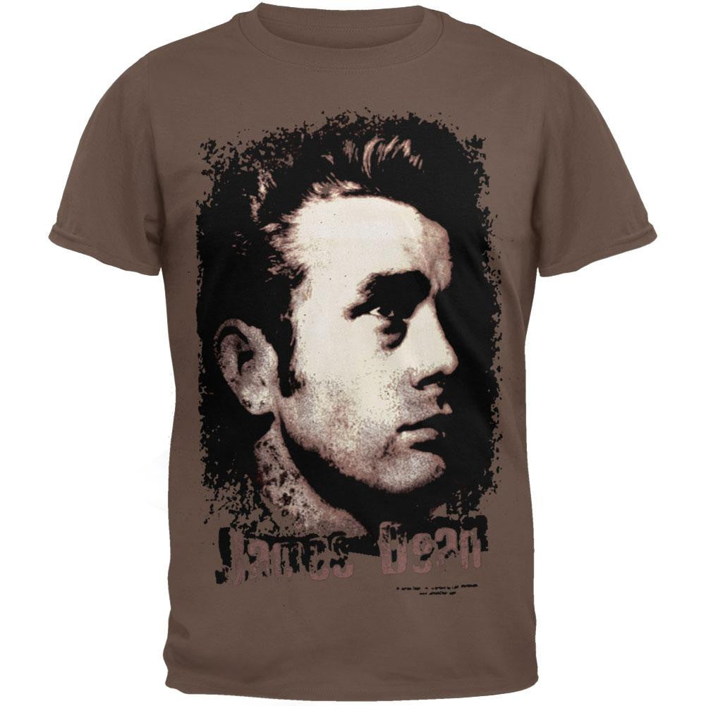 James Dean - Portrait T-Shirt Men's T-Shirts James Dean SM Brown