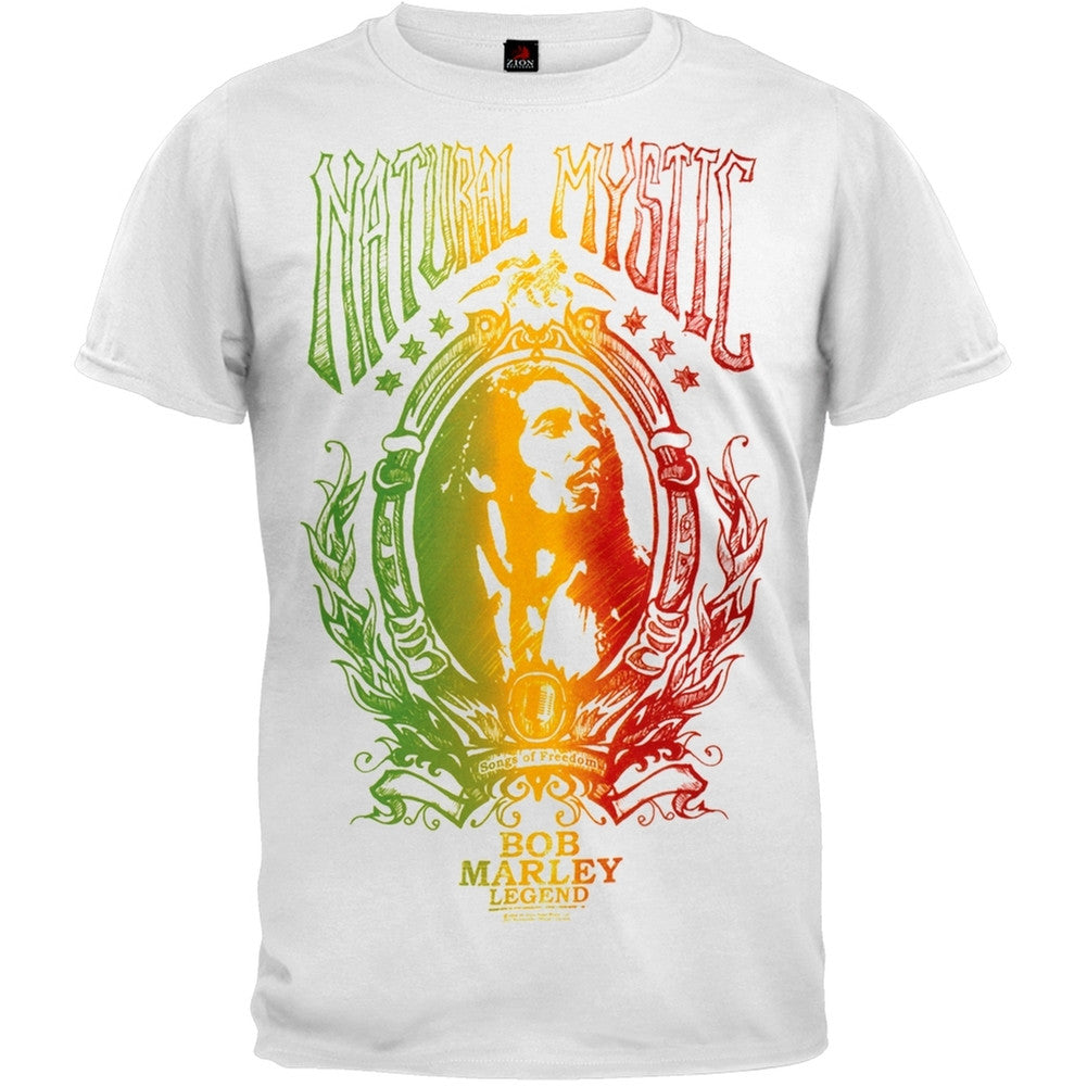 Bob Marley - Natural Mystic T-Shirt Men's T-Shirts Bob Marley SM White