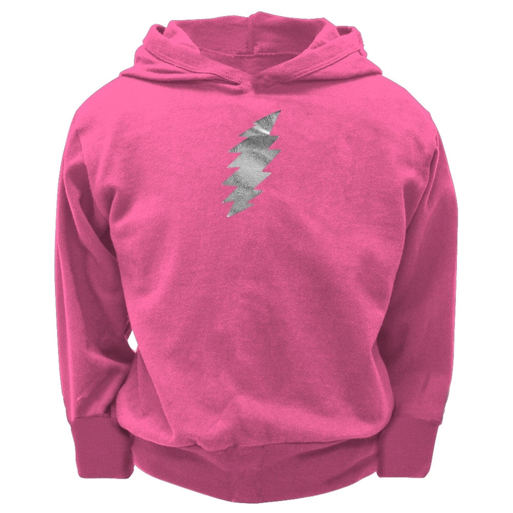 Grateful Dead - Foil Bolt Toddler Hooded Sweatshirt Toddler Hoodies Grateful Dead 2T Pink