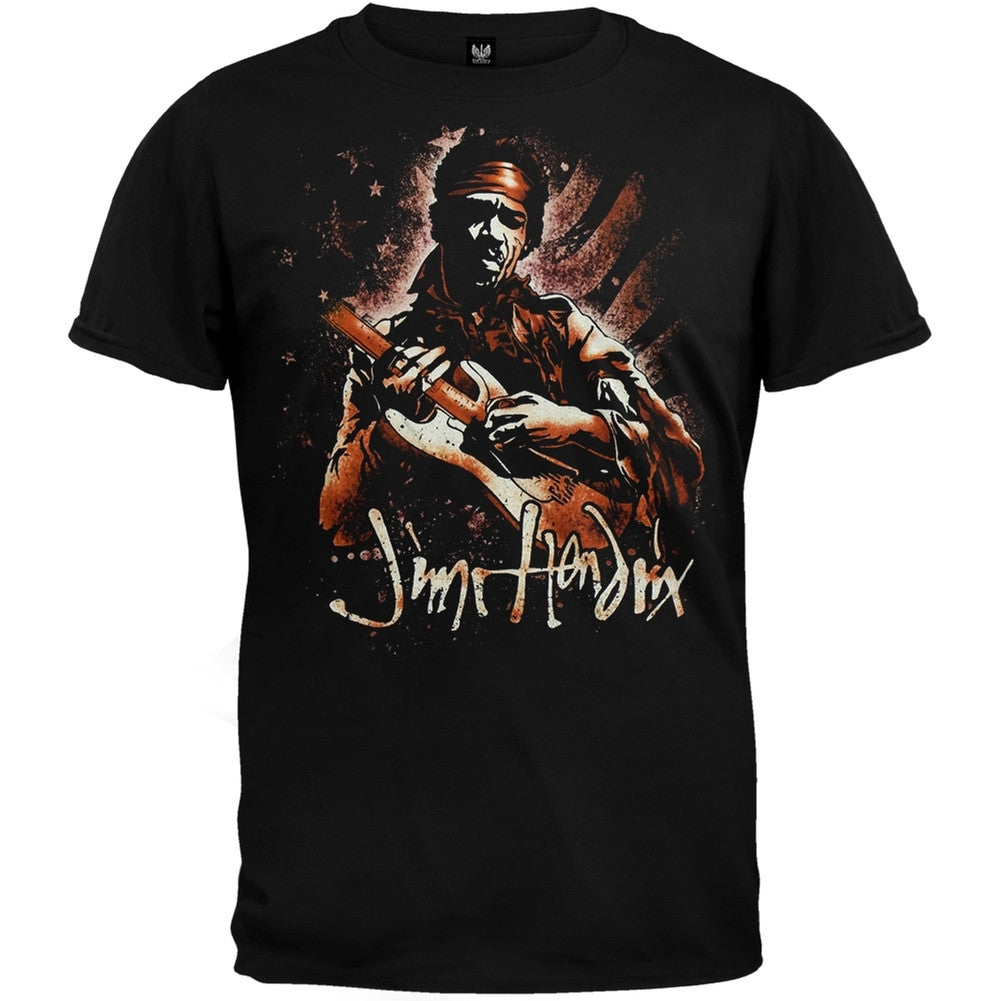Jimi Hendrix - Zone Shirt Men's T-Shirts Jimi Hendrix SM Black
