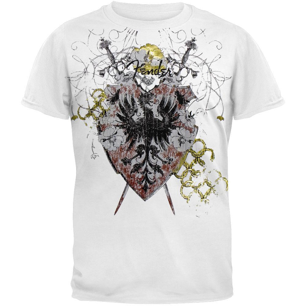 Fender - Shielded Vintage T-Shirt Men's T-Shirts Fender LG White
