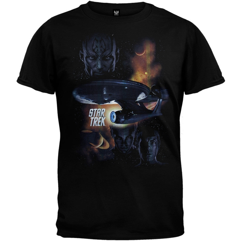 Star Trek - Galactic Struggle T-Shirt Men's T-Shirts Star Trek SM Black