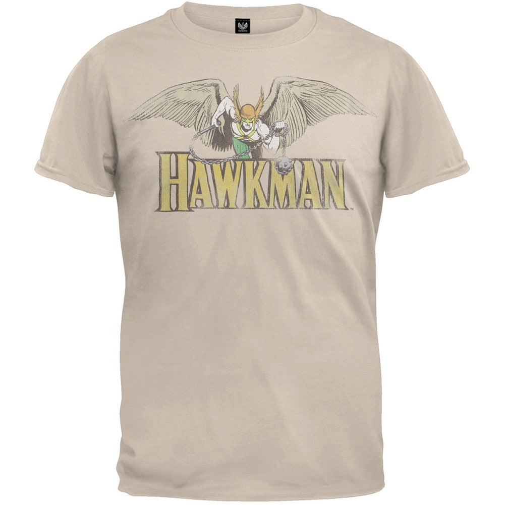 Hawkman - Ready For Battle T-Shirt Men's T-Shirts Hawkman LG Tan