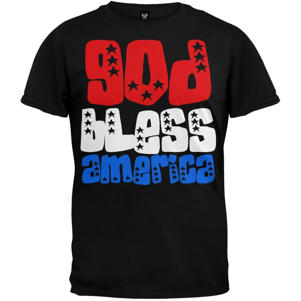God Bless America Black T-Shirt Men's T-Shirts Old Glory 2XL Black